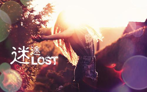 耀眼光芒下的女孩