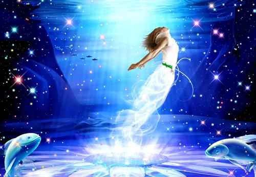 身姿妖娆的鱼美人