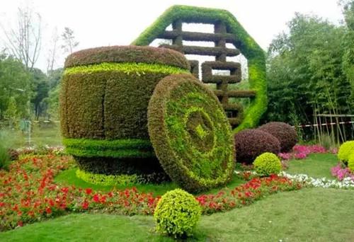 有生机的绿色园林