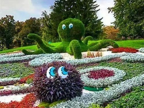 有生机的绿色园林