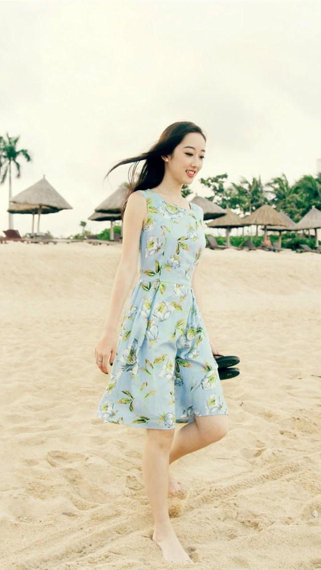 蒋梦婕海边写真