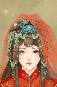 唯美手绘美女-1