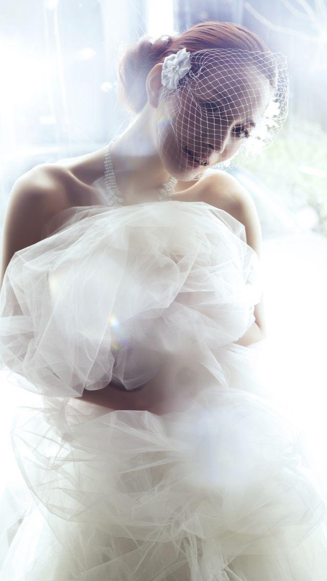 浪漫白色婚纱
