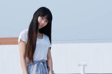 长发少女天台文艺写真