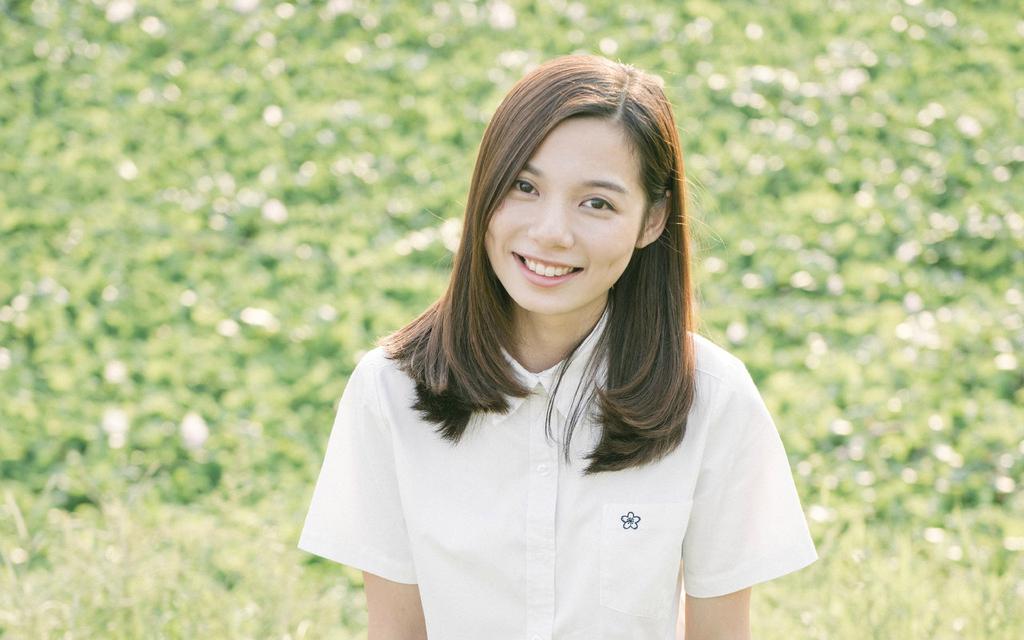 制服少女户外日系写真