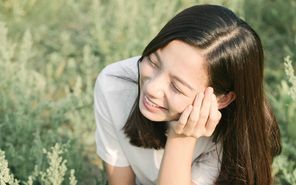 制服少女户外日系写真