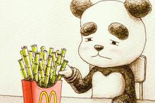 黑色幽插画空间