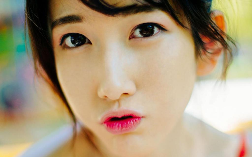 日系美女特写照