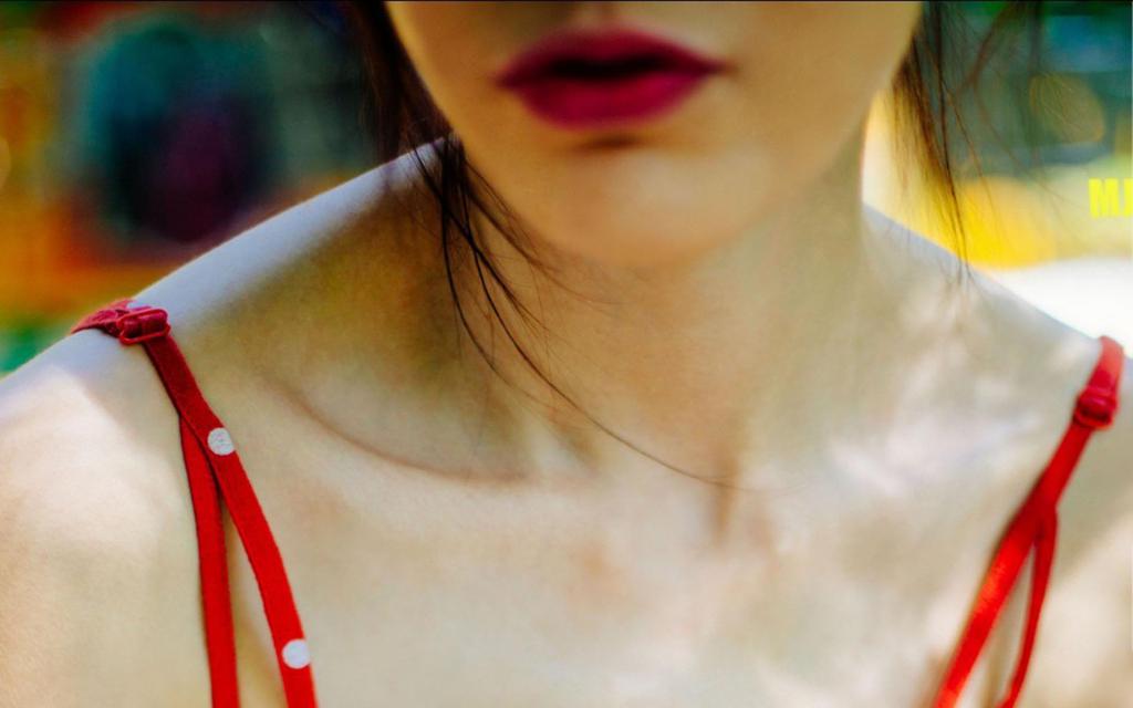 日系美女特写照