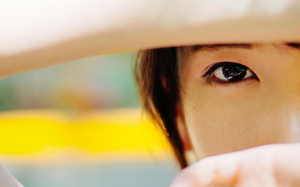 日系美女特写照