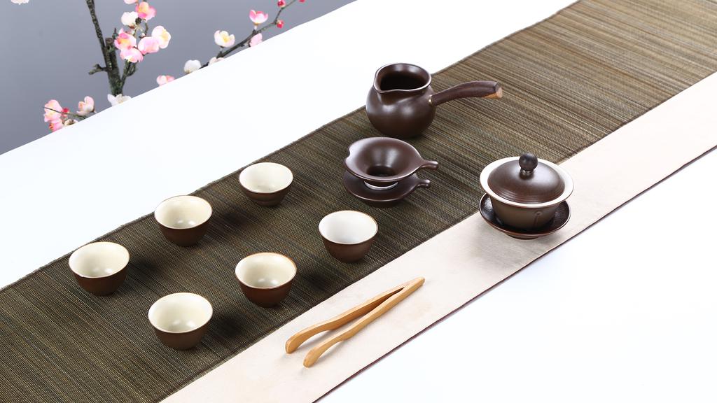 卓尚堂陶结晶色茶具