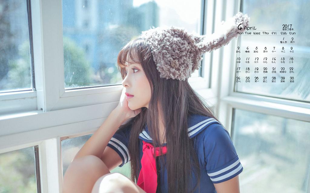 2017年4月夏美酱日历