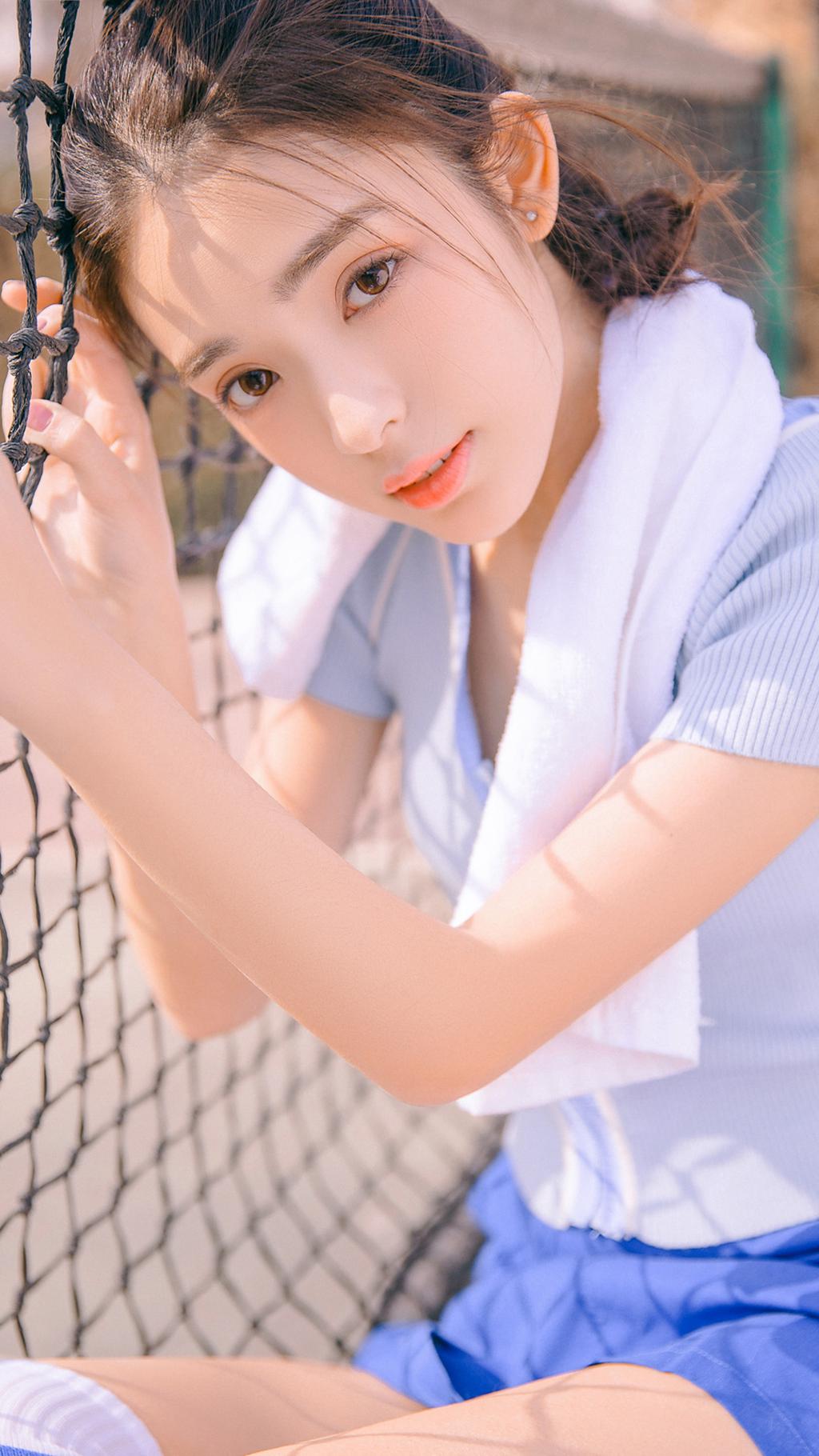 运动风少女写真