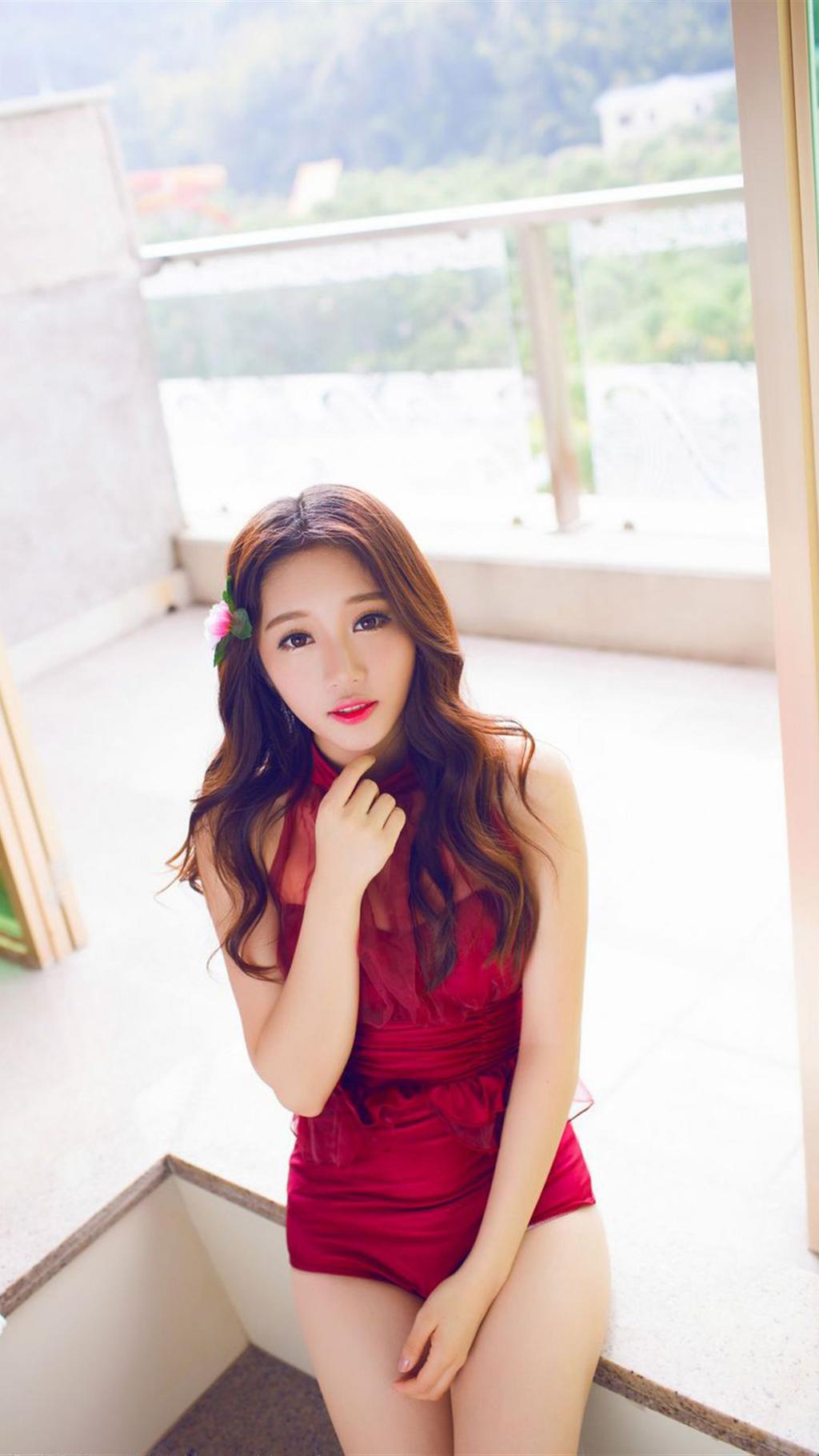 艳丽美女旅拍写真