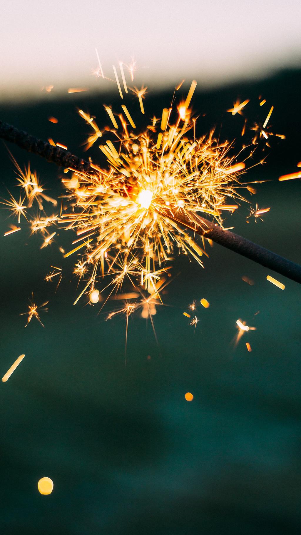 黑夜中的美丽烟花