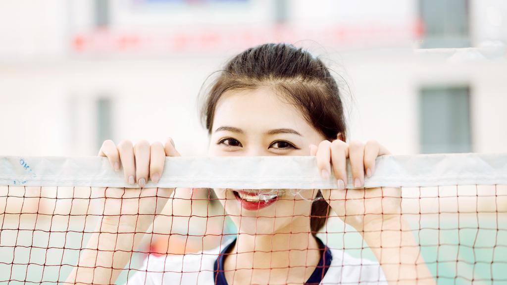 运动少女小清新唯美写真