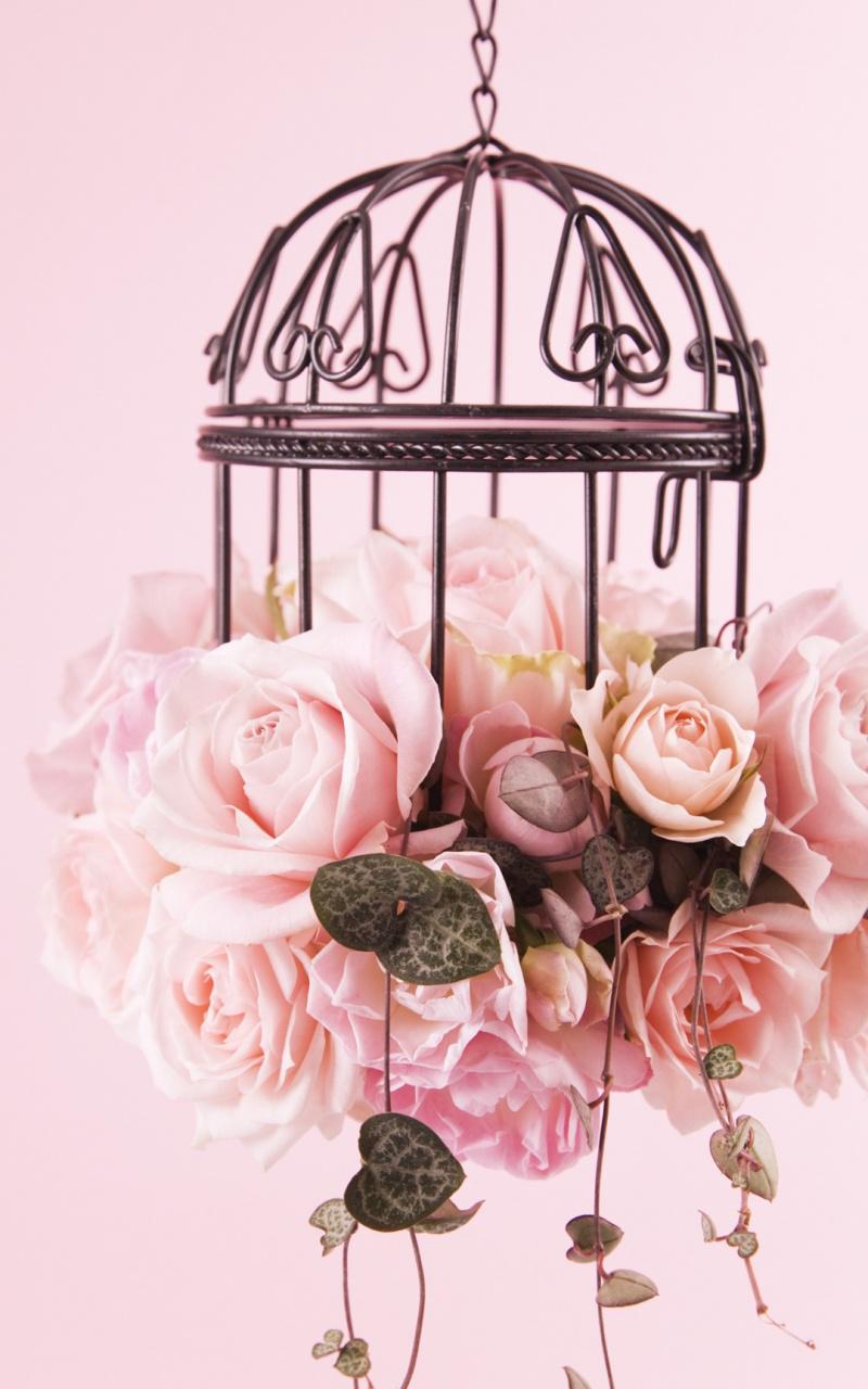 清新淡雅花卉感恩背景