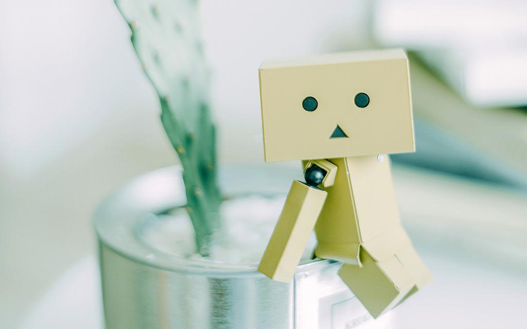 纸盒人阿楞小清新可爱高清图片