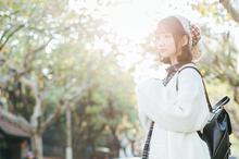 清新日系冬日少女写真