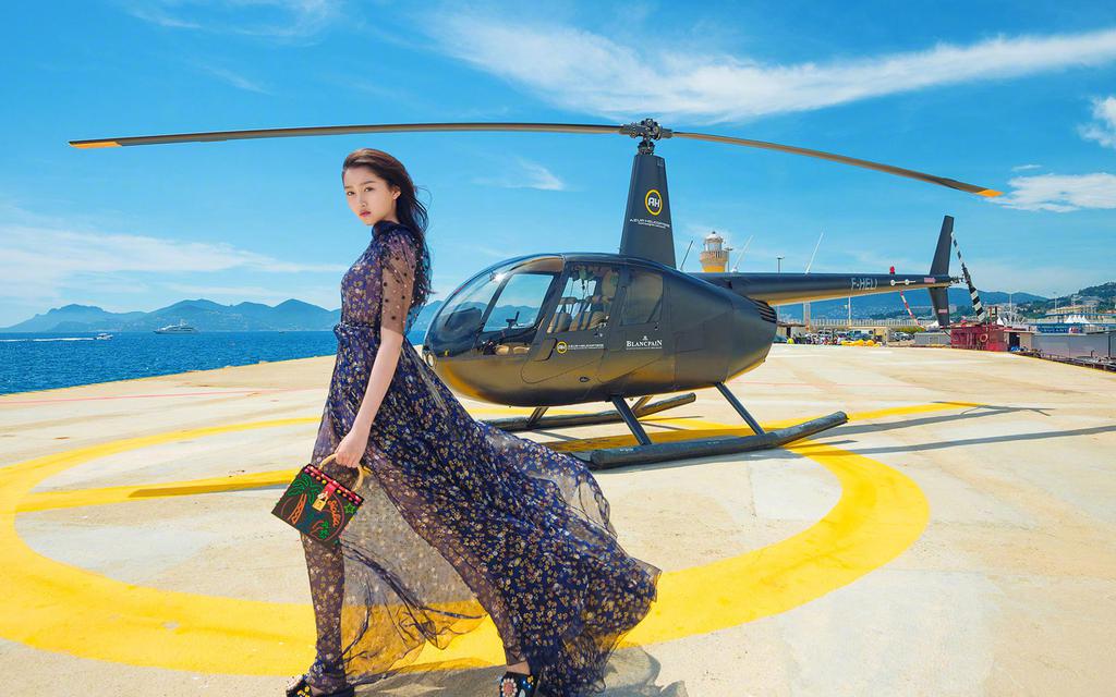 关晓彤戛纳时尚写真