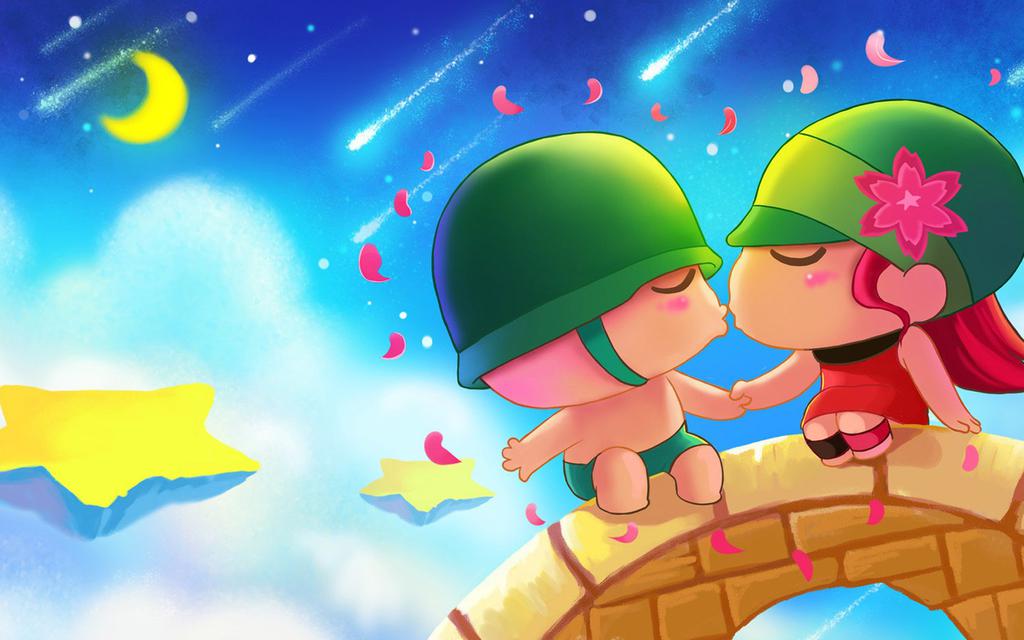 七夕情人节可爱卡通图片