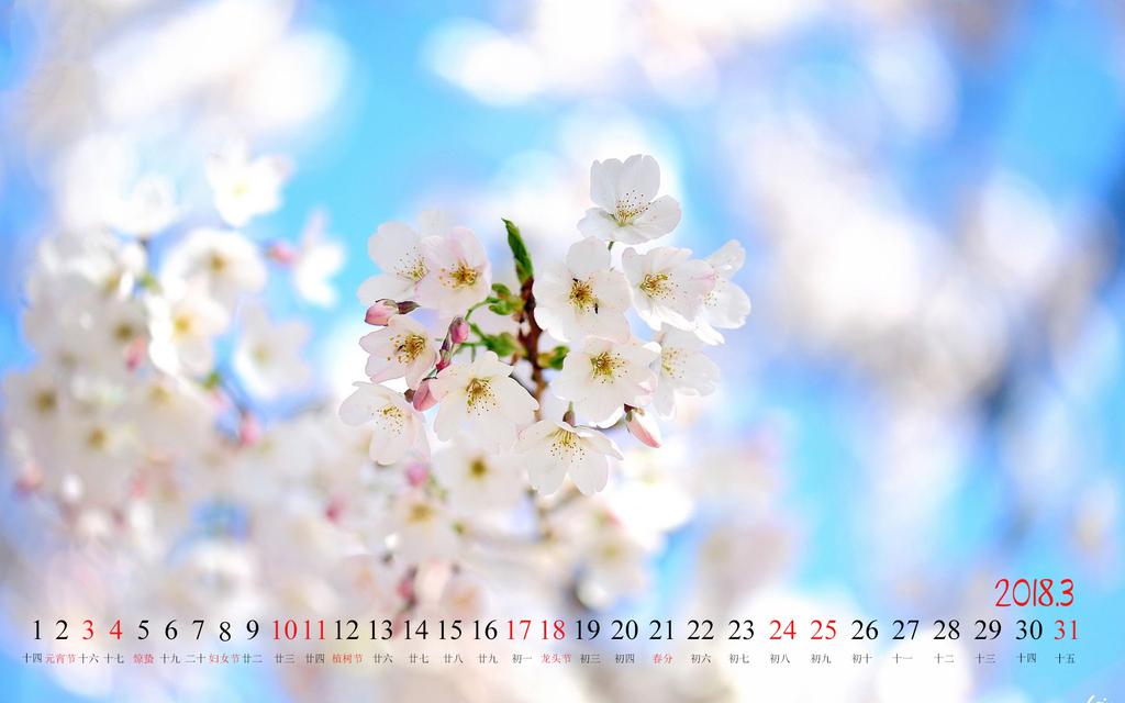 2018年3月桃花日历