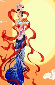 中秋节嫦娥奔月唯美图片-3