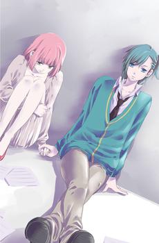 可爱二次元卡通情侣唯美图片-4