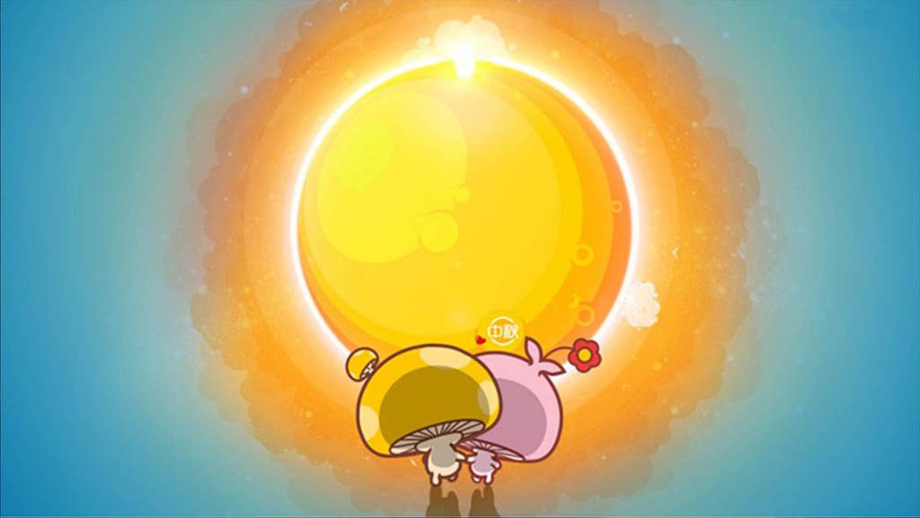 MOGOO蘑菇点点情侣中秋卡通图片