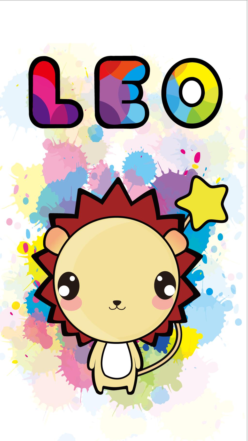 小狮子Leo卡通手机壁纸