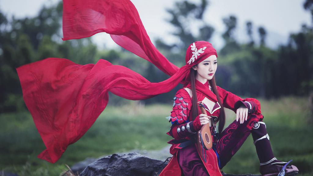 毛晓彤古装剧照