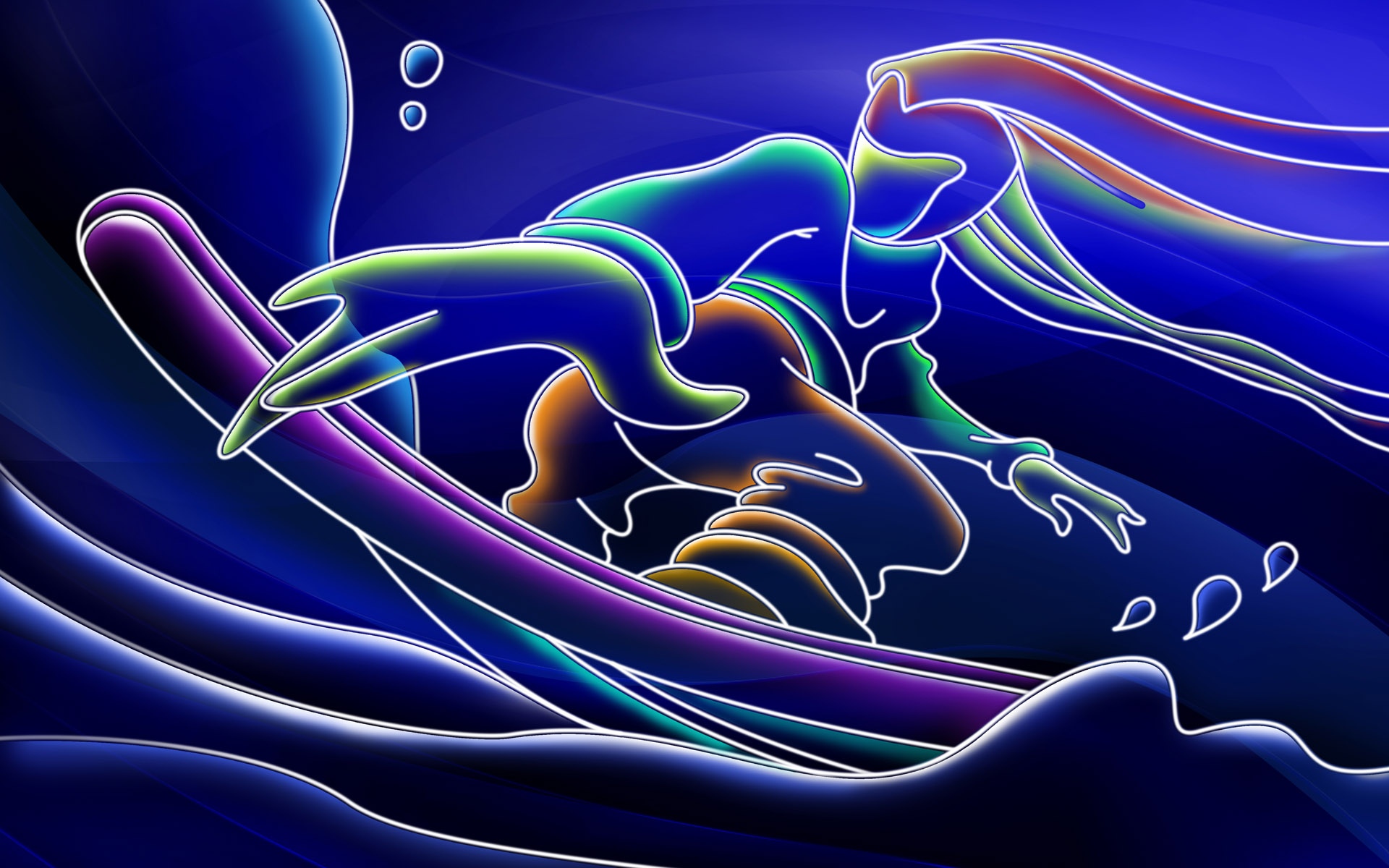 紫红色系宽屏线描,高清图片,电脑桌面-壁纸族