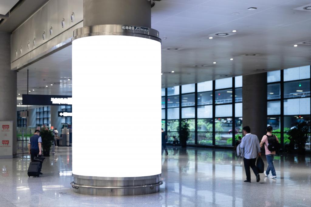 机场空白广告牌海报