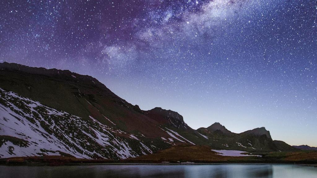 璀璨迷人的夜晚星空背景图