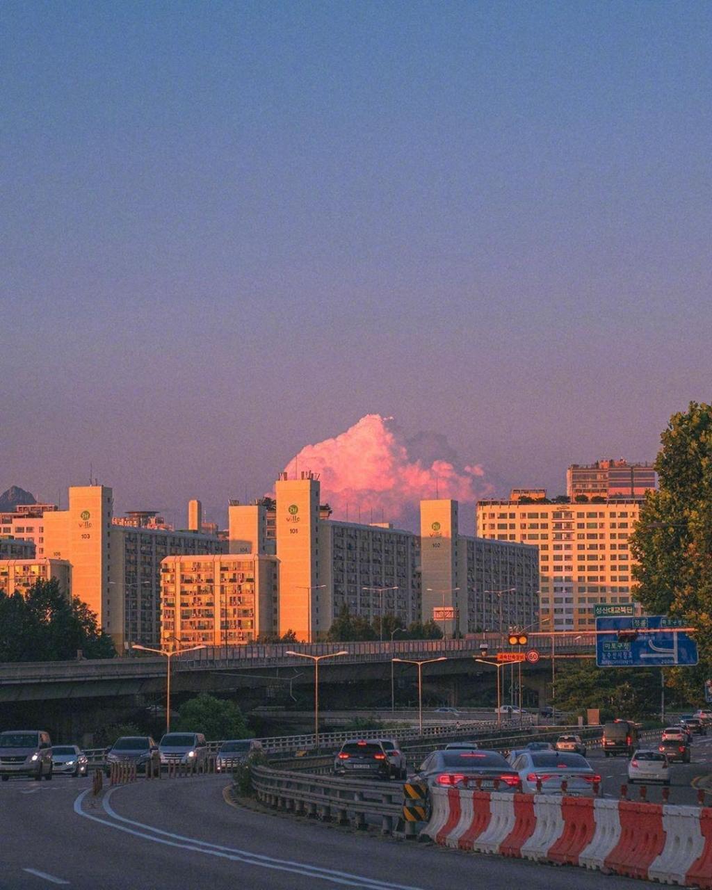 清新唯美迷人黄昏美景