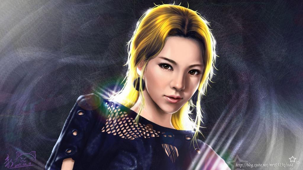 手绘美女(少女时代)