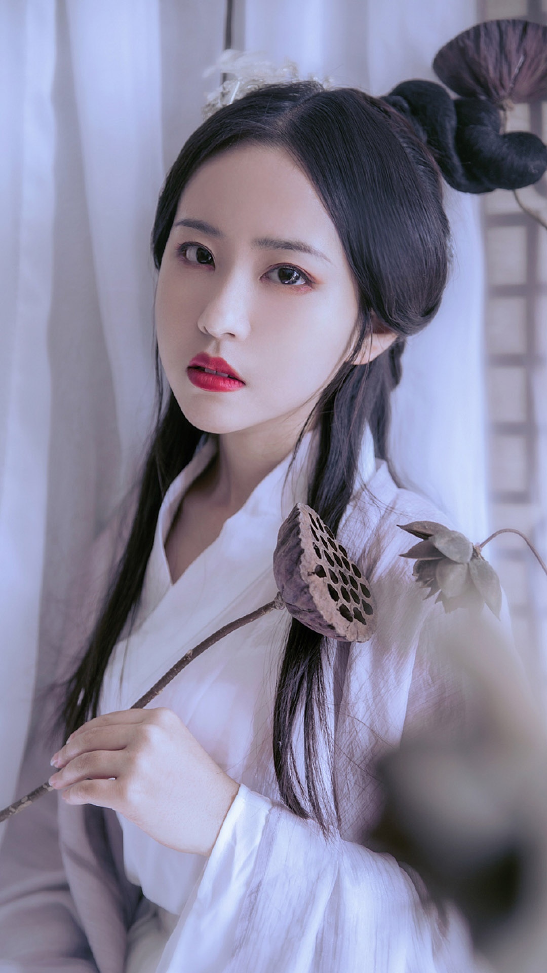 白衣古装美女唯美写真