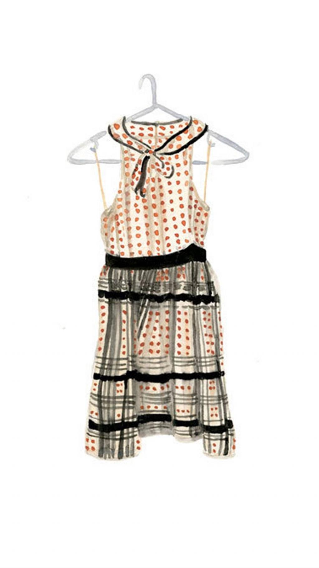 萌萌哒手绘裙子锁屏