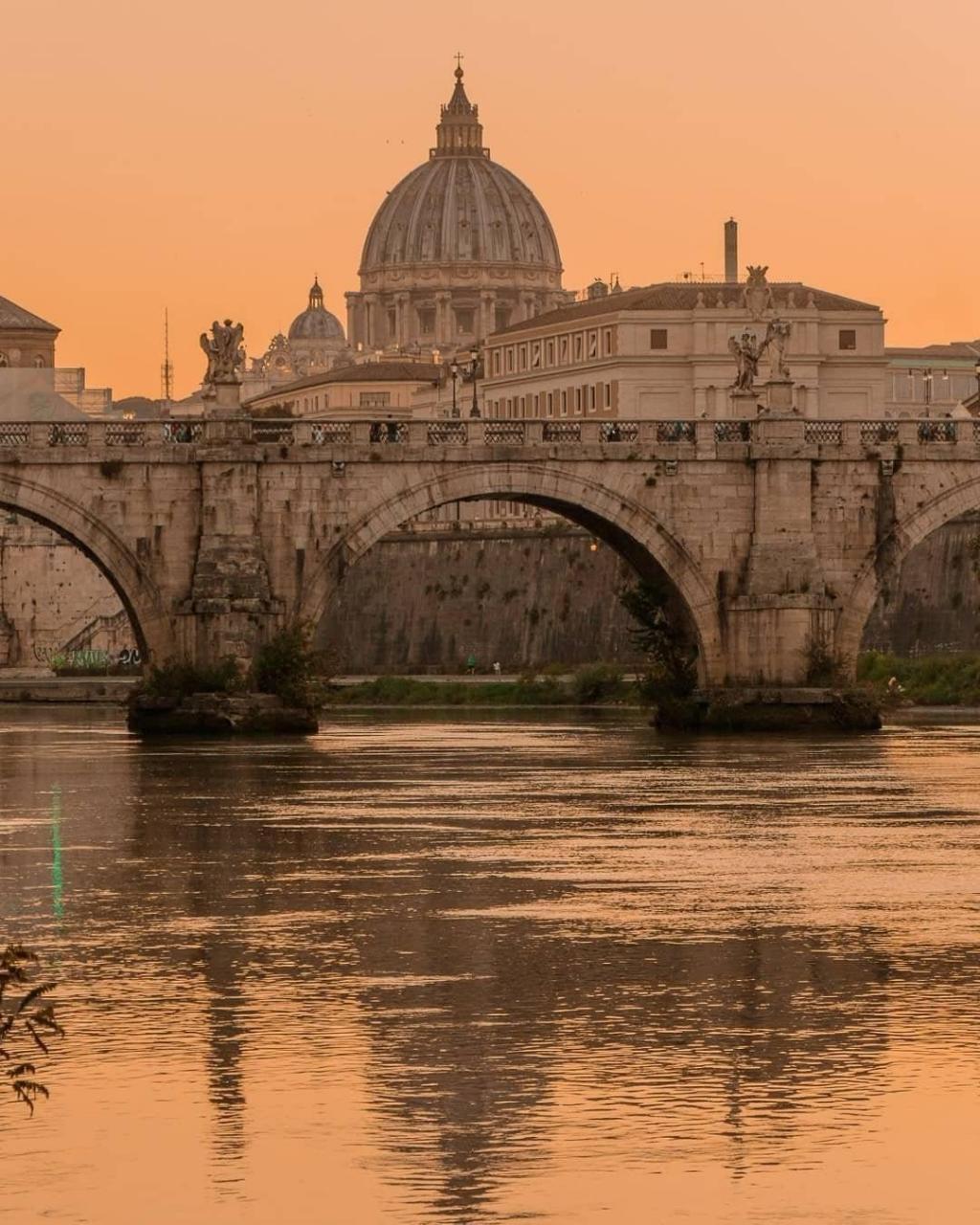 罗马浪漫暮色迷人风光