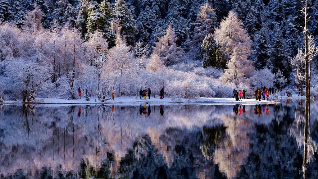 四川毕棚沟冬天风景