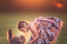 可爱的小女孩萌娃萝莉