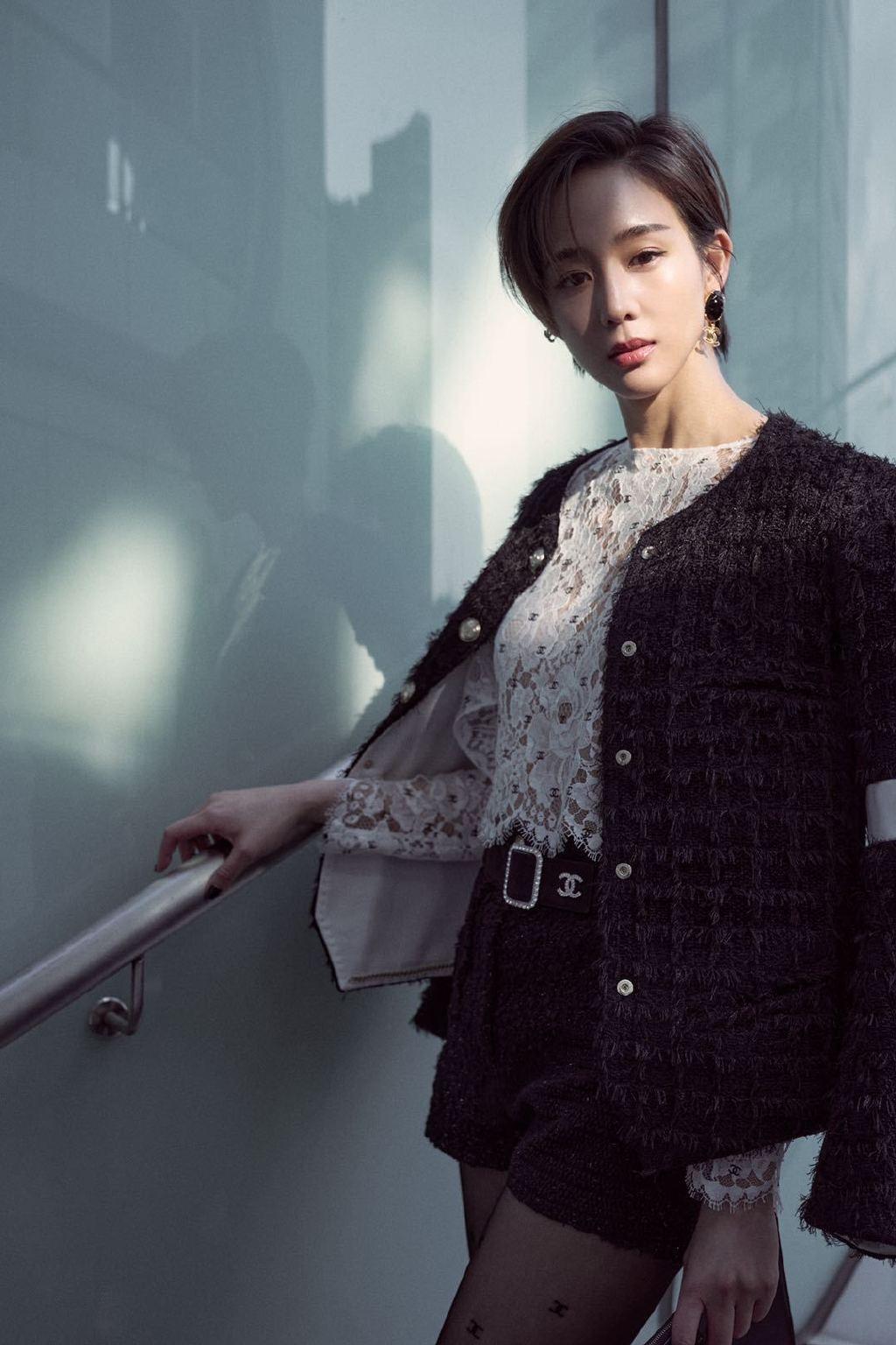 张钧甯酷飒短发性感干练写真