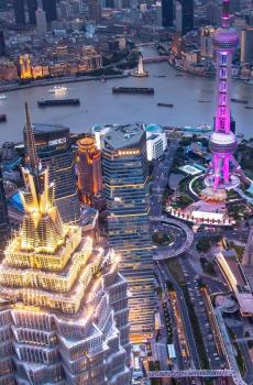 城市夜景灯火辉煌