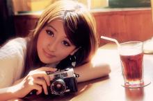 相机少女摄影图片