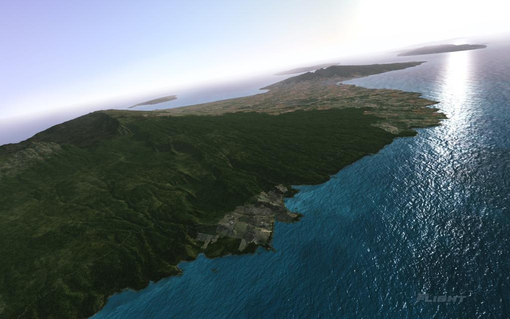 夏威夷空中俯视美景