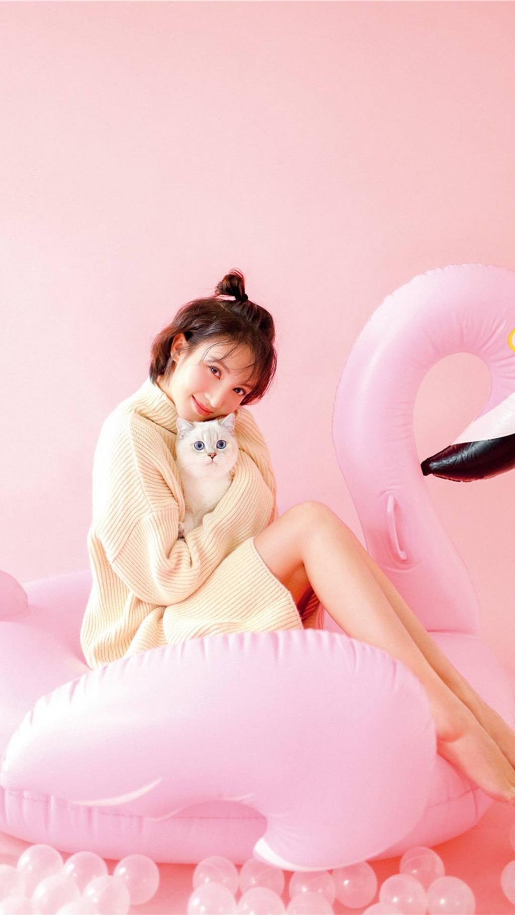 金晨甜蜜少女风写真