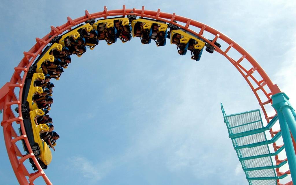 惊险刺激的过山车