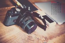 2018年10月照相机静物写真日历