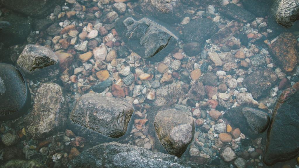 坚硬唯美的鹅卵石