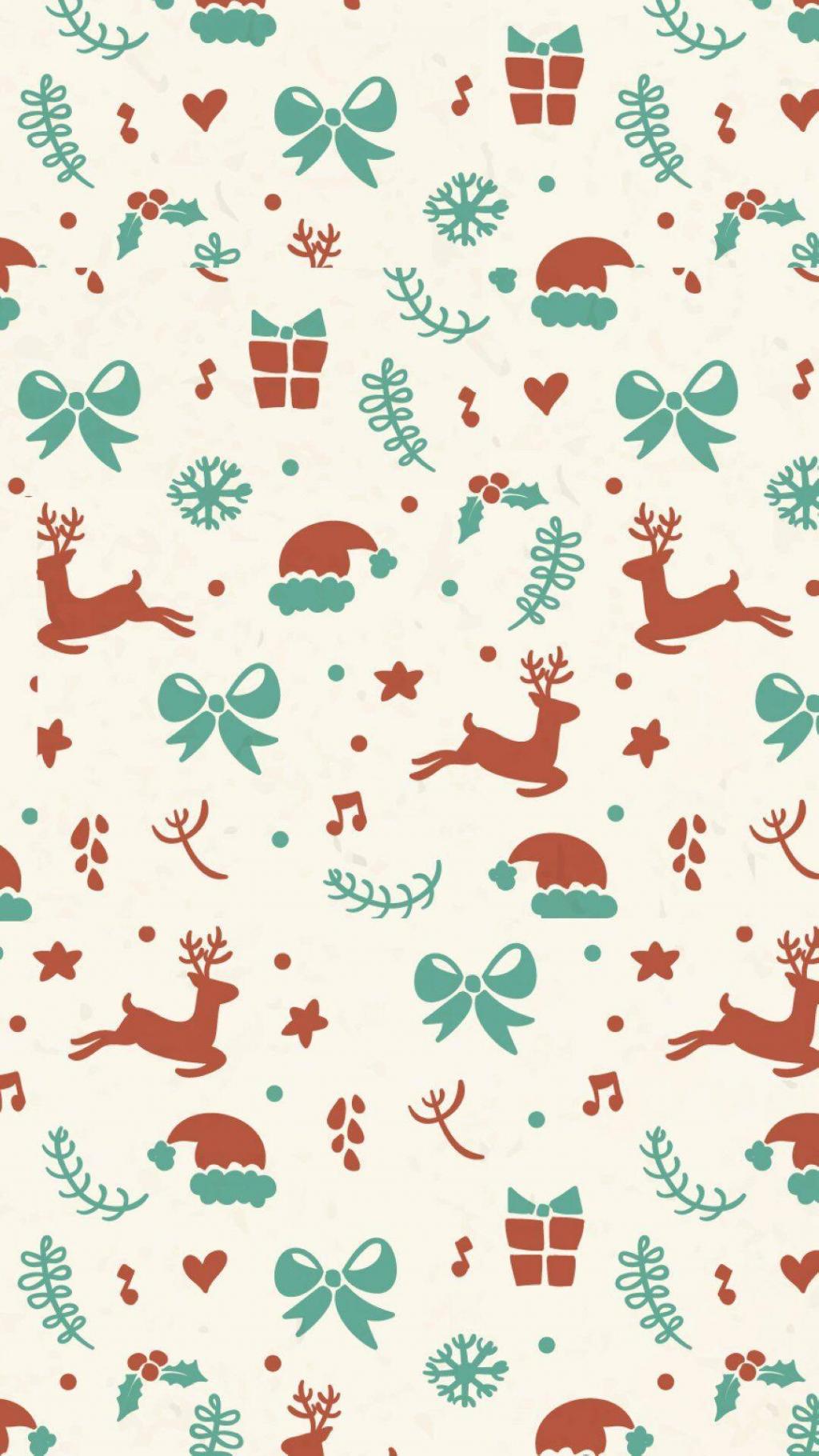 圣诞平铺壁纸图片大全